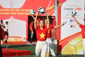 Lễ khai mạc SV Cup 2023 tại Trường Đại học Nha Trang, sáng 16/12. Ảnh: NTU