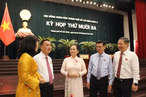 Các đại biểu tham gia kỳ họp thứ 3, HĐND TPHCM khóa X, khai mạc sáng 6/12. (Ảnh: Thành Nhân)