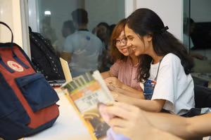 Sinh viên Trường ĐH Quốc tế, ĐH Quốc gia TPHCM. Ảnh: Nguyễn Ngọc