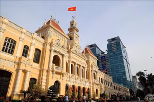 Trụ sở HĐND và UBND TPHCM. (Ảnh: TTXVN)