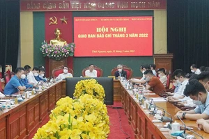 Hội nghị Hội nghị giao ban báo chí tháng 3 năm 2022 tỉnh Thái Nguyên