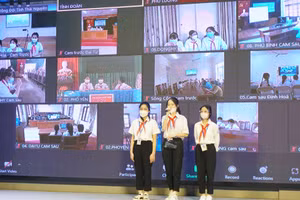 Một phần thi tại Liên hoan các đội tuyên truyền măng non tỉnh Thái Nguyên năm 2022.