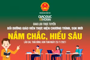 Giao lưu trực tuyến “Bồi dưỡng giáo viên thực hiện chương trình, SGK mới: Nắm chắc, hiểu sâu”