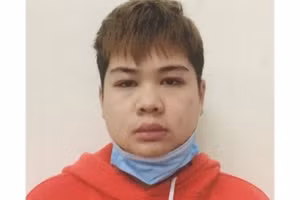 Nguyễn Anh Quân tại cơ quan điều tra. Ảnh: Công an Hà Nội