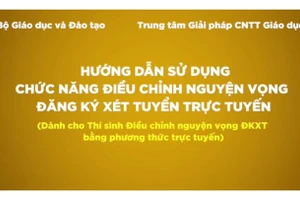 Hướng dẫn Chức năng điều chỉnh nguyện vọng đăng ký xét tuyển trực tuyến