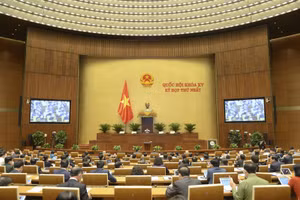 Chiều 20/7, Quốc hội tiến hành bầu Ủy viên Ủy ban Thường vụ Quốc hội bằng hình thức bỏ phiếu kín. Ảnh: Quốc hội