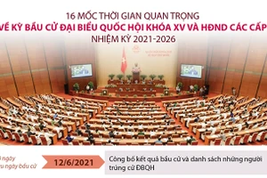 16 mốc thời gian quan trọng về kỳ bầu cử ĐBQH khóa XV và HĐND các cấp