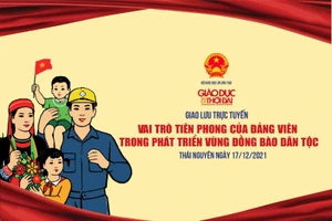 Giao lưu trực tuyến “Vai trò tiên phong của đảng viên trong phát triển vùng đồng bào dân tộc”