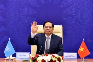 Thủ tướng Phạm Minh Chính: Việt Nam sẵn sàng đóng góp thúc đẩy đối thoại, xây dựng lòng tin, hợp tác với các nước để duy trì an ninh trên biển - Ảnh: VGP/Nhật Bắc