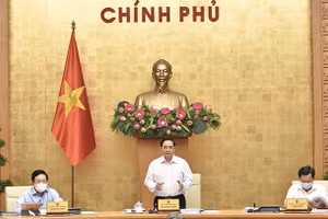 Thủ tướng Phạm Minh Chính chủ trì phiên họp. Ảnh: VGP/Nhật Bắc.