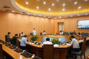 Quang cảnh phiên họp trực tuyến