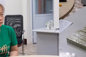 Đối tượng bị bắt giữ cùng tang vật.