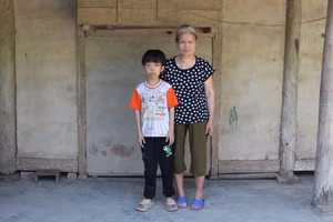 Em Đặng Anh Quân sống tại xã Bằng Cốc, huyện Hàm Yên, tỉnh Tuyên Quang