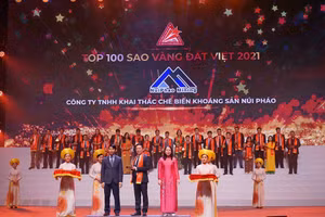 Công ty TNHH Khai thác Chế biến Khoáng sản Núi Pháo (NuiPhao Mining) được vinh danh trong Top 100 "Sao Vàng Đất Việt"