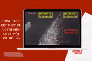 Chính thức kết thúc dự án thí điểm làm sạch một góc Hồ Tây bằng công nghệ Nano