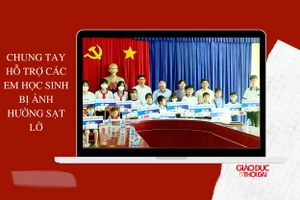 Chung tay hỗ trợ các em học sinh bị ảnh hưởng bởi sạt lở 