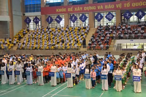 Hơn 800 lượt VĐV tham gia Giải thể thao học sinh phổ thông tại Điện Biên.