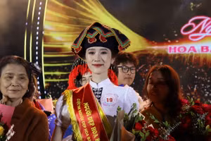 Thí sinh Nguyễn Thị Phương Uyên (SBD 19) tân Người đẹp Hoa Ban Điện Biên năm 2023.