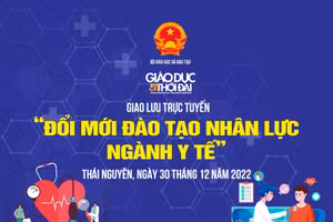 Giao lưu trực tuyến 'Đổi mới đào tạo nhân lực ngành Y tế'.