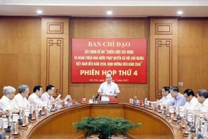 Chủ tịch nước chủ trì phiên họp thứ 4 Ban Chỉ đạo xây dựng Nhà nước pháp quyền