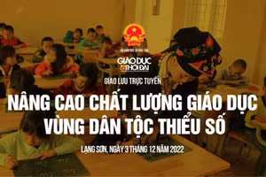 Giao lưu trực tuyến 'Nâng cao chất lượng giáo dục vùng dân tộc thiểu số'