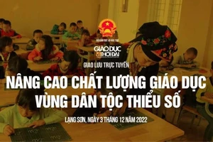 Giao lưu trực tuyến 'Nâng cao chất lượng giáo dục vùng dân tộc thiểu số'