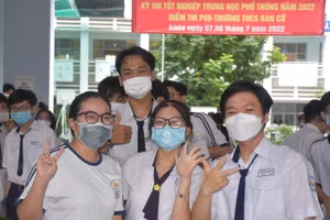 Thí sinh dự thi tốt nghiệp THPT 2022. Ảnh: Công Chương