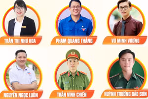 12 gương mặt trẻ nhận danh hiệu "Công dân trẻ tiêu biểu TP.HCM" năm 2022 - Đồ họa: Thành đoàn TPHCM.
