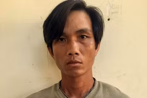 Đối tượng Vũ tại cơ quan điều tra