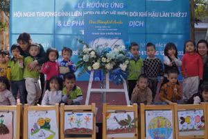 Trường Mầm non tham dự chiến dịch “Mục tiêu phát thải ròng bằng 0” . 