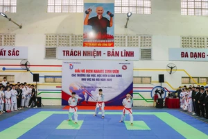 Khai mạc giải vô địch Karate sinh viên đại học, cao đẳng Hà Nội lần thứ I - 2022.