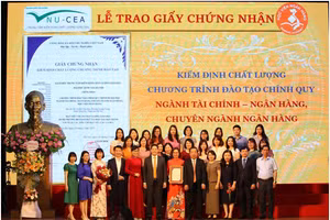 Chương trình đào tạo chính quy ngành Ngân hàng - Học viện Ngân hàng nhận giấy chứng nhận kiểm định chất lượng chương trình đào.