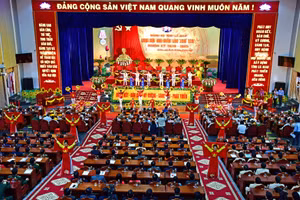 Đại hội đại biểu Đảng bộ tỉnh Cà Mau lần thứ XVI, nhiệm kỳ 2020 - 2025.