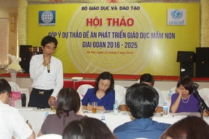 Hội thảo lấy ý kiến đóng góp Dự thảo “Đề án phát triển GDMN giai đoạn 2016 – 2025”