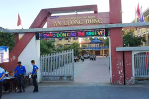 Trường THPT An Lương Đông đã quyết định cho toàn bộ 1.517 học sinh nghỉ học.