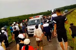 Hiện trường vụ sét đánh khiến học sinh lớp 10 tử vong.