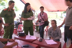 Cơ quan Công an làm việc với đối tượng Nguyễn Thị Thuỳ Dung.
