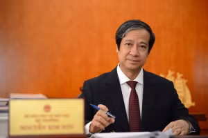 Bộ trưởng Bộ GD&ĐT Nguyễn Kim Sơn. Ảnh Thế Đại.