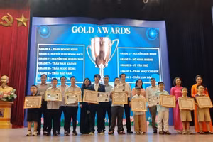 Trao giải cho 12 học sinh đoạt Huy chương Vàng ITMC vòng Quốc tế năm 2024.