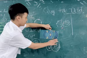 Học sinh Trường THPT Đặng Trần Côn (Thừa Thiên Huế) trong giờ học Toán.