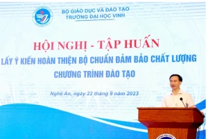 Hội nghị tập huấn lấy ý kiến hoàn thiện bộ chuẩn đảm bảo chất lượng chương trình đào tạo.