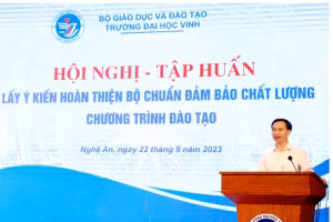 Hội nghị tập huấn lấy ý kiến hoàn thiện bộ chuẩn đảm bảo chất lượng chương trình đào tạo.