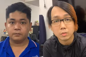 Hai đối tượng Trần Bá Lộc và Đinh Việt Thái Bảo.