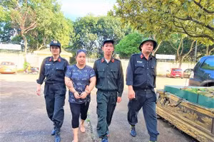 Cơ quan công an bắt giữ Nguyễn Thị Hương Giang.