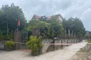 Ngôi nhà nơi xảy ra vụ án.