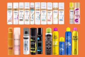 Một số sản phẩm dầu gội khô của Unilever.