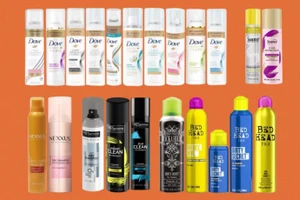 Một số sản phẩm dầu gội khô của Unilever.