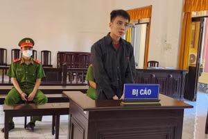 Bị cáo Trần Trương Cường tại phiên tòa xét xử.