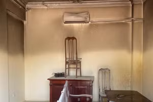 Hiện trường vụ hỏa hoạn.