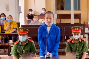 Huỳnh Văn Sang tại phiên tòa xét xử.